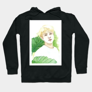 BTS Jin Kim Seokjin Nature Plant Watercolour Painting Hoodie